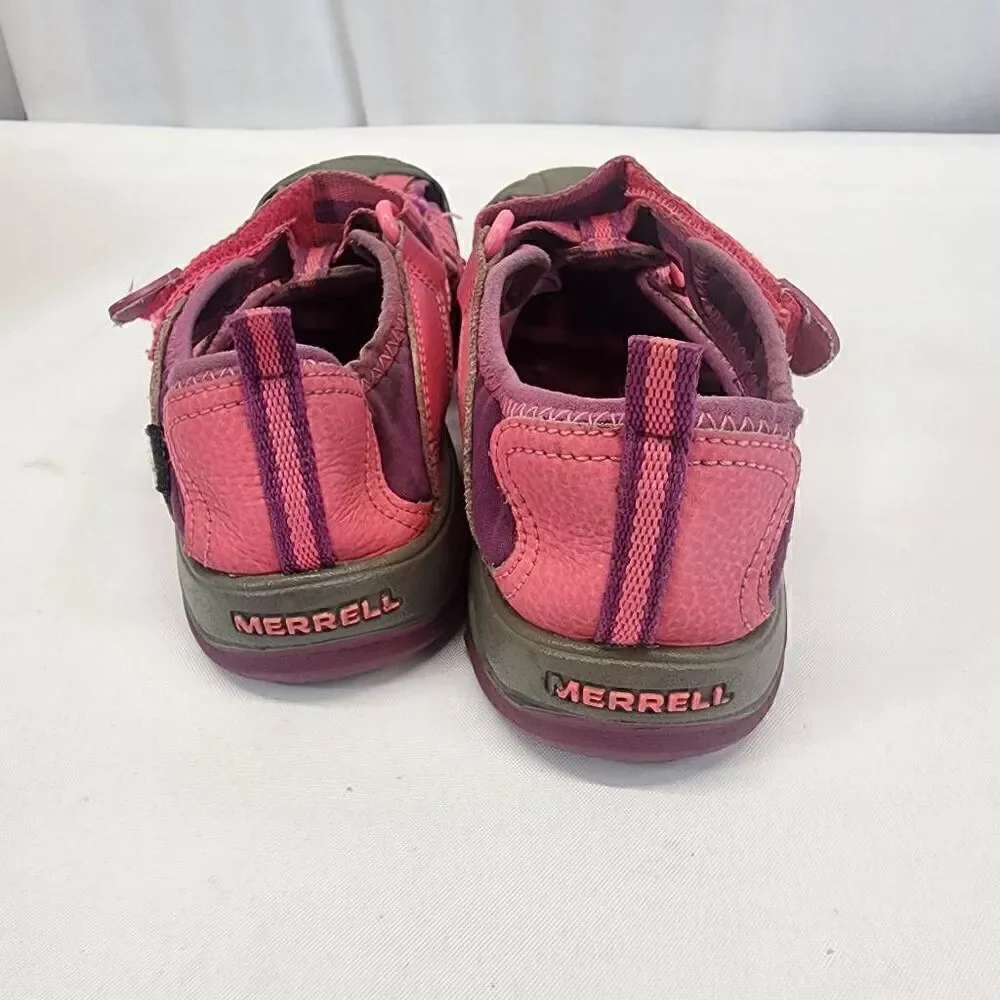 MERRELL Little Girls Pink Hydro Sport Sandals Size 3
